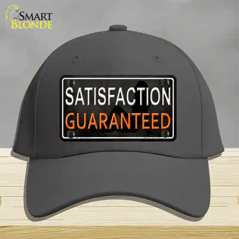 Satisfaction Guaranteed Novelty License Plate Hat Cotton / Charcoal