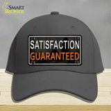 Satisfaction Guaranteed Novelty License Plate Hat Cotton / Charcoal