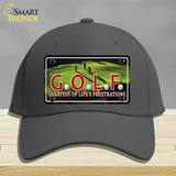 GOLF Novelty License Plate Hat Cotton / Charcoal