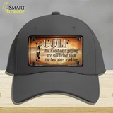 Golf The Worst Days Novelty License Plate Hat Cotton / Charcoal