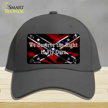 We Deserve The Right Novelty License Plate Hat Cotton / Charcoal