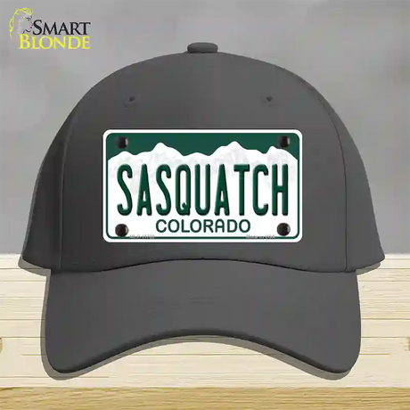 Sasquatch Colorado Novelty License Plate Hat Cotton / Charcoal