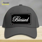 Blessed Black Novelty License Plate Hat Cotton / Charcoal