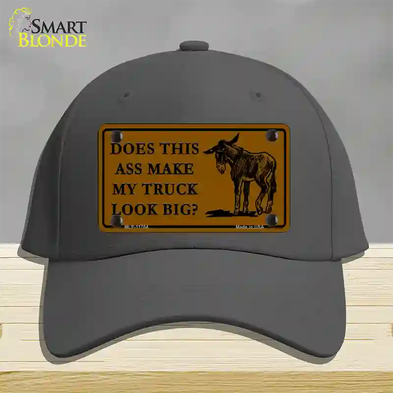 Does This Ass Novelty License Plate Hat Cotton / Charcoal