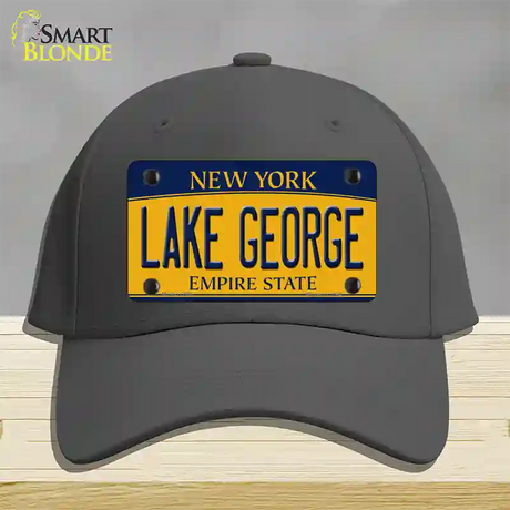 Lake George New York Novelty License Plate Hat Cotton / Charcoal