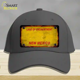 New Mexico Rusty Blank Novelty License Plate Hat Cotton / Charcoal