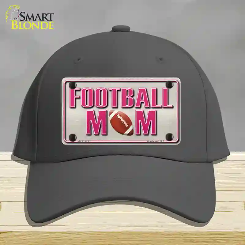 Football Mom Novelty License Plate Hat Cotton / Charcoal