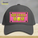 Softball Mom Novelty License Plate Hat Cotton / Charcoal