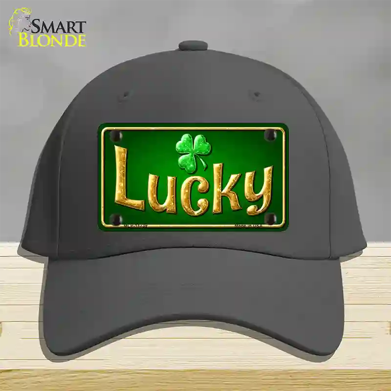 Lucky Irish Novelty License Plate Hat Cotton / Charcoal