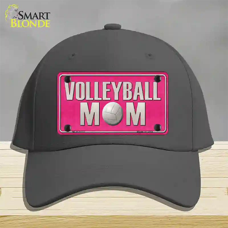 Volleyball Mom Novelty License Plate Hat Cotton / Charcoal