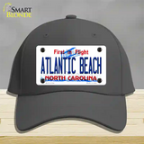 Atlantic Beach North Carolina State Novelty License Plate Hat Cotton / Charcoal