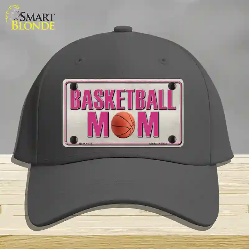 Basketball Mom Novelty License Plate Hat Cotton / Charcoal