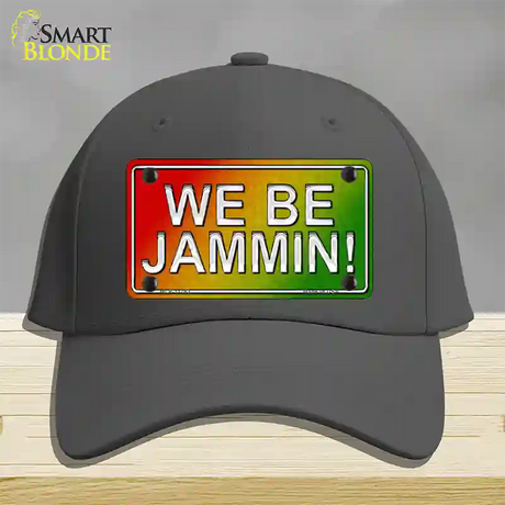 We Be Jammin Rasta Novelty License Plate Hat Cotton / Charcoal