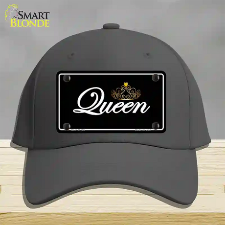 Queen Novelty License Plate Hat Cotton / Charcoal