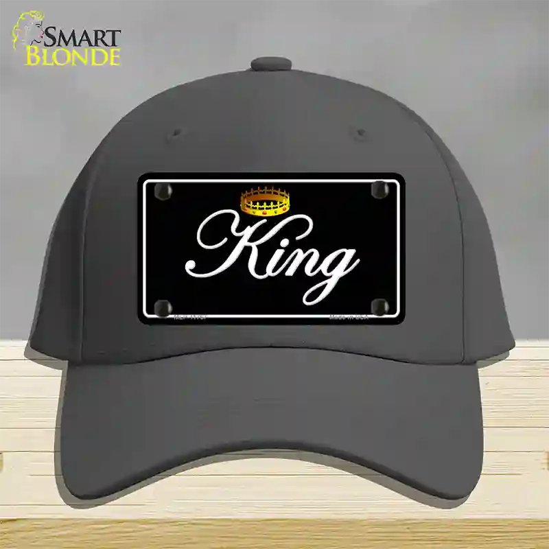 King Novelty License Plate Hat Cotton / Charcoal