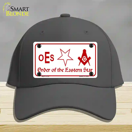 Order Of The Eastern Star Novelty License Plate Hat Cotton / Charcoal