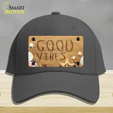 Good Vibes in the Sand Novelty License Plate Hat Cotton / Charcoal