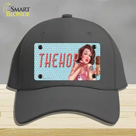 The Hop Vintage Pinup Novelty License Plate Hat Cotton / Charcoal