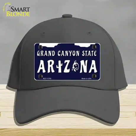 Arizona Grand Canyon State Novelty License Plate Hat Cotton / Charcoal