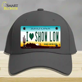 I Love Show Low Arizona Novelty License Plate Hat Cotton / Charcoal