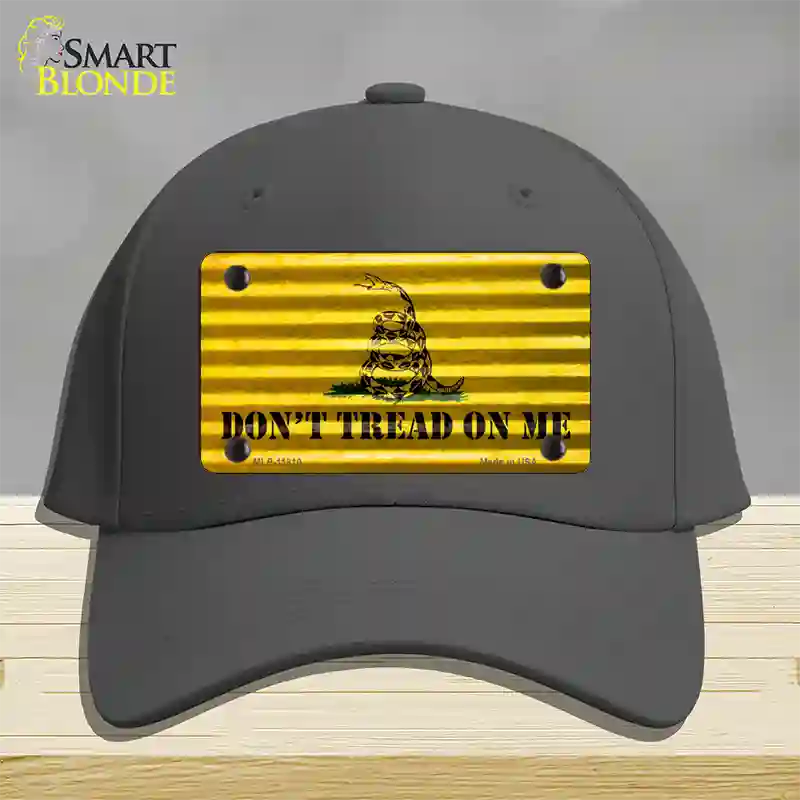 Dont Tread On Me Novelty License Plate Hat Cotton / Charcoal