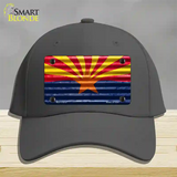 Arizona Flag Novelty License Plate Hat Cotton / Charcoal