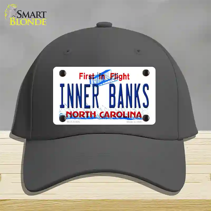 Inner Banks North Carolina Novelty License Plate Hat Cotton / Charcoal