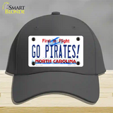 Go Pirates North Carolina Novelty License Plate Hat Cotton / Charcoal