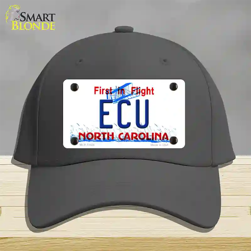 ECU North Carolina Novelty License Plate Hat Cotton / Charcoal