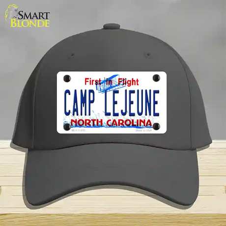 Camp Lejeune North Carolina Novelty License Plate Hat Cotton / Charcoal