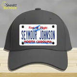 Seymour Johnson North Carolina Novelty License Plate Hat Cotton / Charcoal