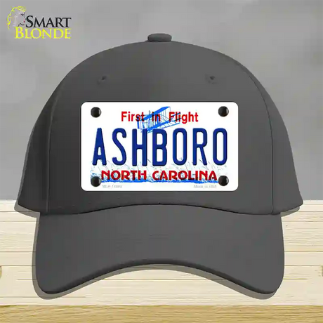 Ashboro North Carolina Novelty License Plate Hat Cotton / Charcoal