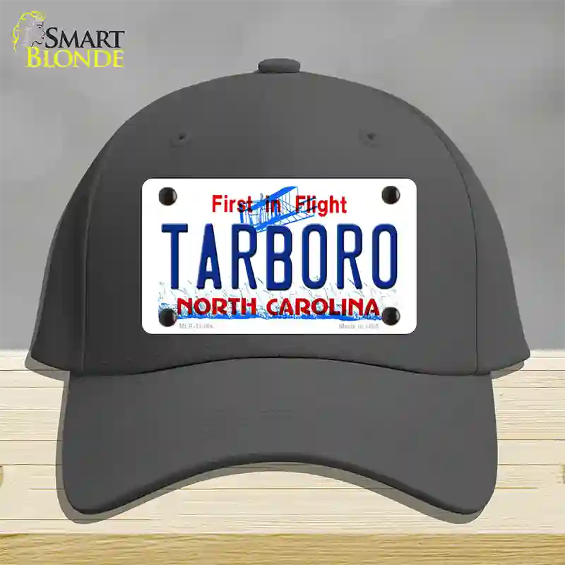 Tarboro North Carolina Novelty License Plate Hat Cotton / Charcoal