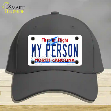 My Person North Carolina Novelty License Plate Hat Cotton / Charcoal