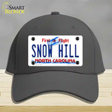 Snow Hill North Carolina Novelty License Plate Hat Cotton / Charcoal