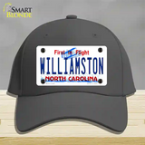 Williamston North Carolina Novelty License Plate Hat Cotton / Charcoal