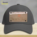 Beach Bum Novelty License Plate Hat Cotton / Charcoal