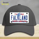 Falkland North Carolina Novelty License Plate Hat Cotton / Charcoal