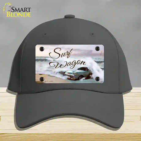 Surf Wagon Novelty License Plate Hat Cotton / Charcoal