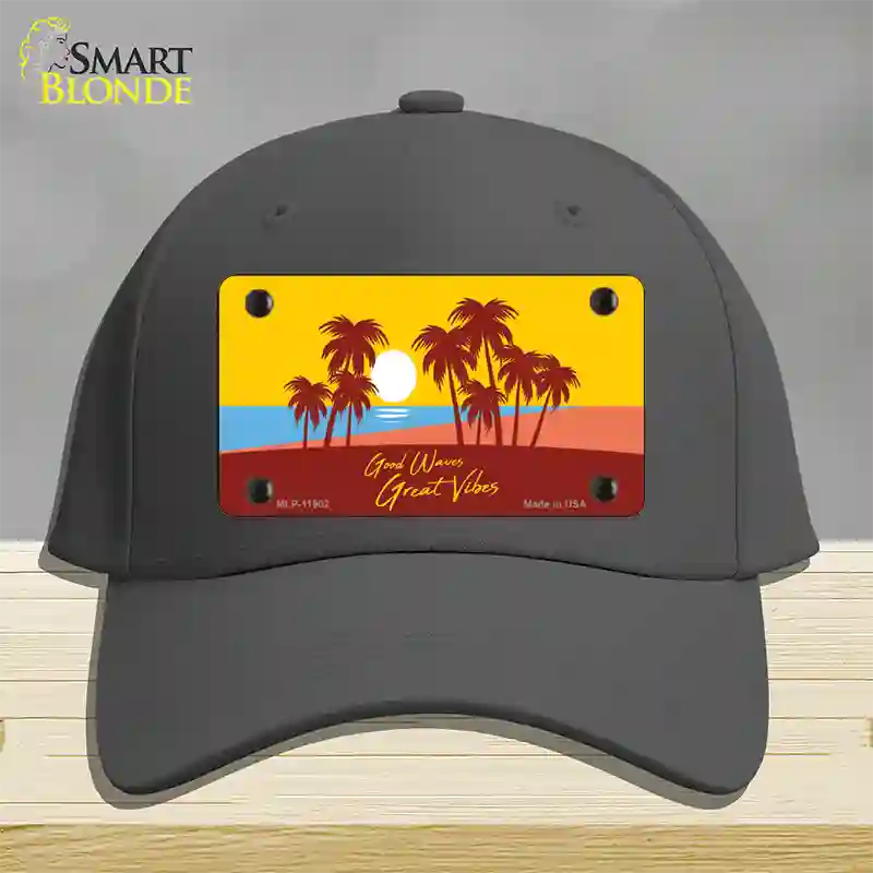 Good Waves Great Novelty License Plate Hat Cotton / Charcoal