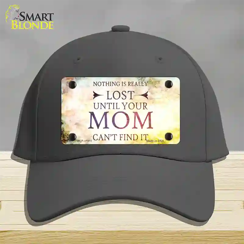 Nothing is Really Lost Novelty License Plate Hat Cotton / Charcoal