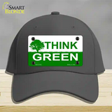 Think Green Novelty License Plate Hat Cotton / Charcoal