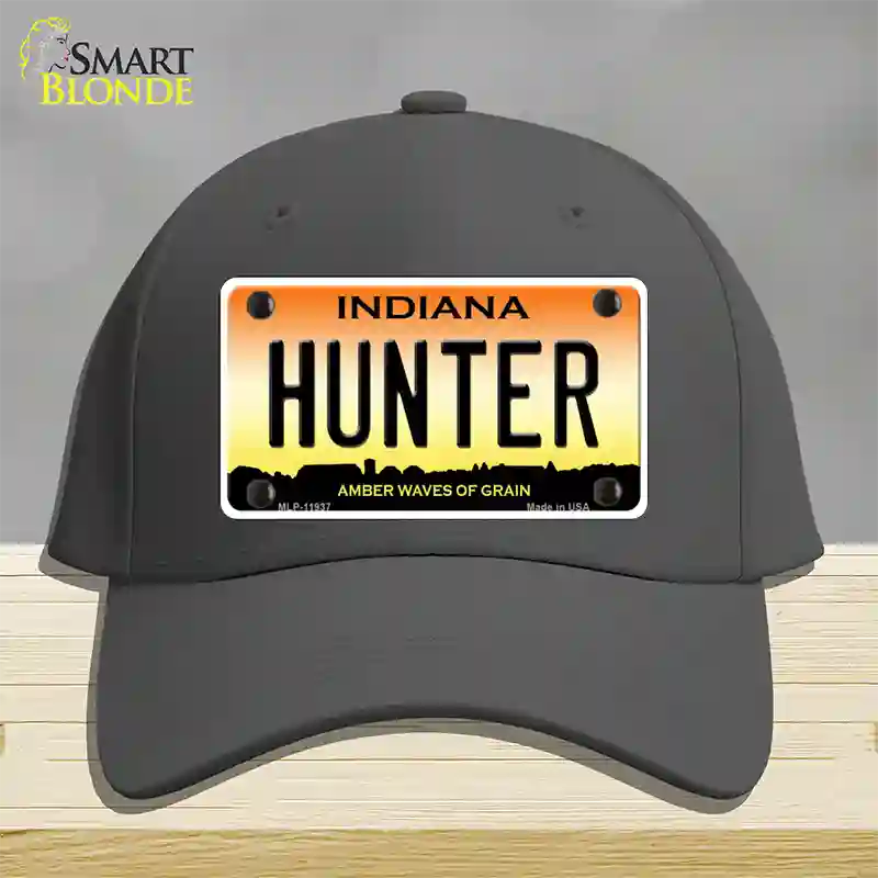 Hunter Indiana Novelty License Plate Hat Cotton / Charcoal