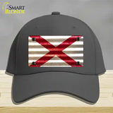 Alabama Corrugated Flag Novelty License Plate Hat Cotton / Charcoal