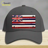 Hawaii Corrugated Flag Novelty License Plate Hat Cotton / Charcoal