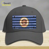 Minnesota Corrugated Flag Novelty License Plate Hat Cotton / Charcoal