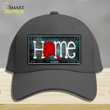 Alaska Home State Outline Novelty License Plate Hat Cotton / Charcoal