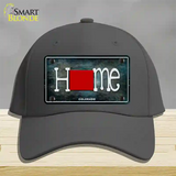 Colorado Home State Outline Novelty License Plate Hat Cotton / Charcoal