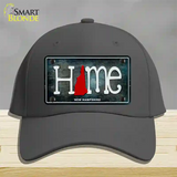 New Hampshire Home State Outline Novelty License Plate Hat Cotton / Charcoal