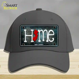 New Jersey Home State Outline Novelty License Plate Hat Cotton / Charcoal